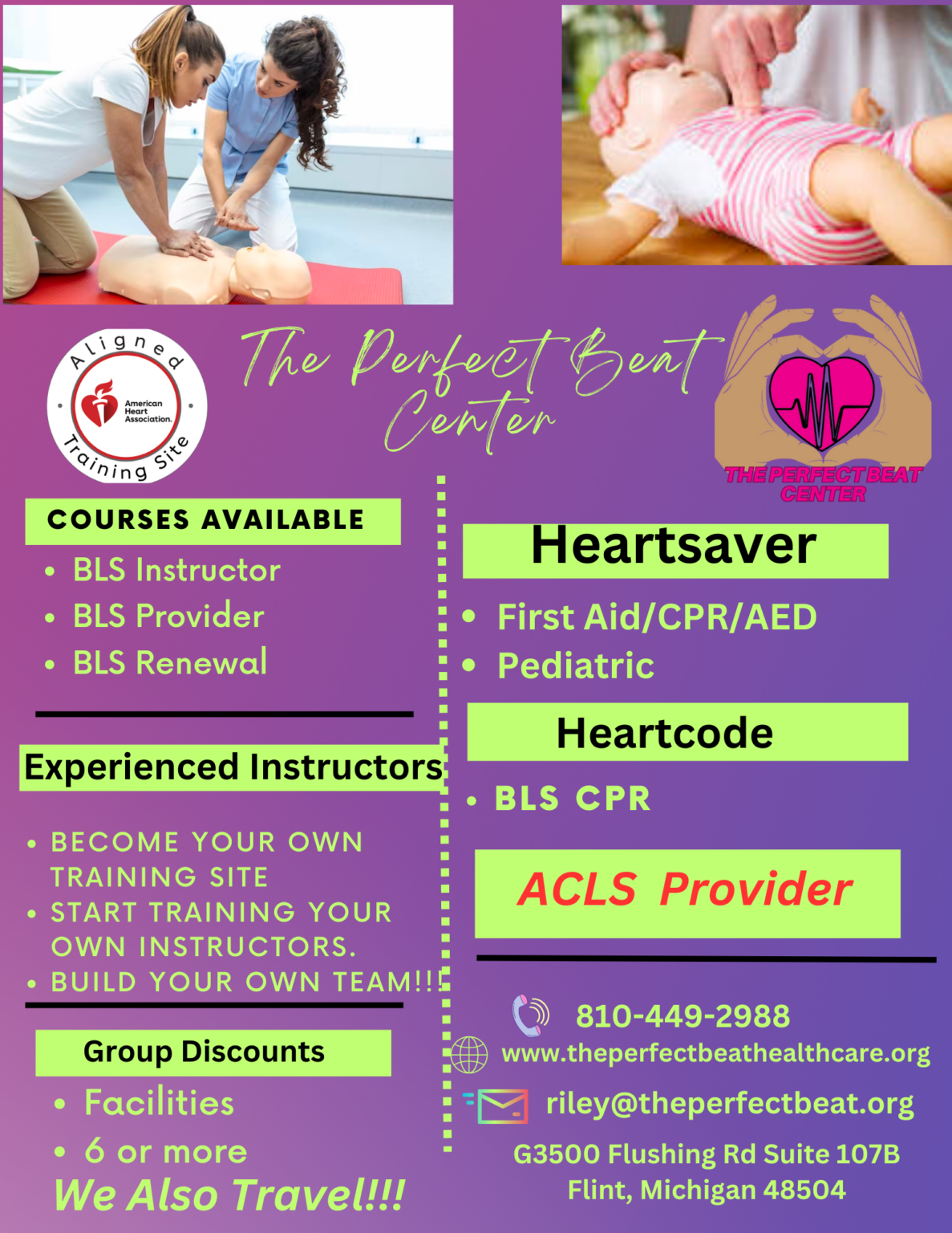 Aha Approved Aclsblsheartsaver Cpr Courses The Perfect Beat Center 0893